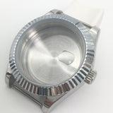 40mm Sapphire Steel Watch Case Fit Mingzhu DG2813/5833 Auto Movement Back Transparent Glass