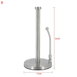 Stainless Steel Kitchen Roll Paper Towel Holder Bathroom Tissue Stand Napkins Rack Home Kitchen Storage Paper Towel Stand