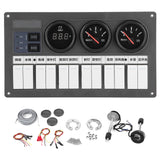 RV Switch Panel,RV Mechanical Control Panel RV Accessory Voltage Gauge Tried and Trusted