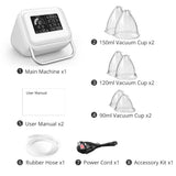 Portable Vacuum Therapy Machine Butt Lift Breast Enhancement Home Use Body Shaping Massager with 6 Cups 150ML 120ML 90ML