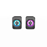 A1 Creative RGB Luminous Notebook Desktop Computer USB 2.0 Wired Audio Mini Speaker