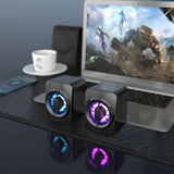 A1 Creative RGB Luminous Notebook Desktop Computer USB 2.0 Wired Audio Mini Speaker