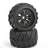 JLB Racing CHEETAH 1/10 Brushless RC Car Tires EA1020 11101 2PCS Wheel / EB1002 21101 2PCS Wheels