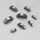 80pcs Woodruff Keys,Half Moon Keys, Half Moon Semicircle Bond Key Hardware Keyway Set,Shaft Crank Key for Mechanical Crankshaft