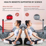 660nm 850nm Near Infrared Light Panel Red Light Lamp With Timer Face and Body Home Use Relief Pain Device with Adjustable Stand