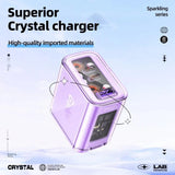 ACEFAST A45 Crystal GaN3 65W EU Fast Charging Charger For iPhone 15/14/13/12 USB C PD3.0 Quick Charge Adapter For MacBook Laptop