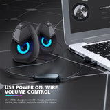 AULA N-69 Computer Desktop Luminous Sound Laptop Desktop Computer Mobile Phone Universal Speaker