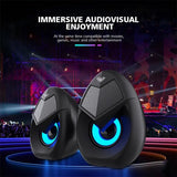 AULA N-69 Computer Desktop Luminous Sound Laptop Desktop Computer Mobile Phone Universal Speaker