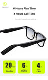 KX31 Smartglasses+Earphone HD Bluetooth Call Professional Noise Reduction 3D Surround HIFI Sound Quality IPX4 Waterproof Anti-UV