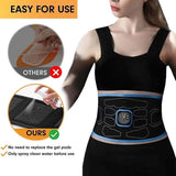 Abs Muscle Stimulator Toner Electric EMS Trainer Belt Abdominal Vibration Fitness Belts Body Waist Weight Loss Slimming Massager