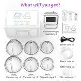 Portable Vacuum Therapy Machine Butt Lift Breast Enhancement Home Use Body Shaping Massager with 6 Cups 150ML 120ML 90ML
