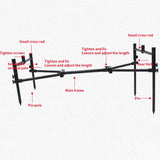 Adjustable Carp Fishing Rod Stand Holder Retractable Fishing Pole Pod Stand Bite Alarms Rest Holder Fishing Tackle Accessories