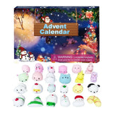 Advent Calendar Toys Exquisite Safe Funny Cute Toys 24 Days Christmas Calendar  Unique Cartoon Toy Christmas Gift Party Favors