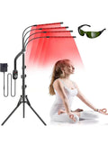 660nm 850nm Near Infrared Light Panel Red Light Lamp With Timer Face and Body Home Use Relief Pain Device with Adjustable Stand