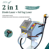 2026 Hair Removal 808nm Diode Laser FG2000D Switch White Stationary Style Color Feature Cooling Machine