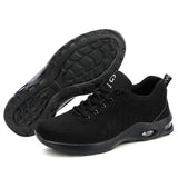 Air Cushion Work Safety Shoes For Men Women Breathable Work Sneakers Steel Toe Shoes Anti-puncture Safety Protective Shoe