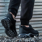 Air Cushion Working Shoes For Men Anti-Smashing Steel Toe Puncture Proof Construction Safety Shoes Sneakers Male Footwear