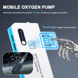Air Pump Fishing Aerator Oxygenated Live Baits Aquarium Tool Multi-function Mobile Oxygen Flushing Pump with Lamp