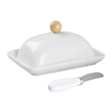 Airtight Butter Dish Large Storage Keeper For Kitchen Ceramic Butter Holder Butter Container With Lid For West East Butter