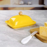 Airtight Butter Dish Large Storage Keeper For Kitchen Ceramic Butter Holder Butter Container With Lid For West East Butter