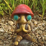 Alien Statues Decor Resin Alien Garden Decor Sculpture Portable Yard Art Figurine Alien Statue Ornaments For Home Lawn Porch