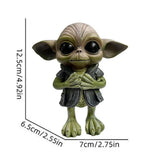Alien Statues Decor Resin Alien Garden Decor Sculpture Portable Yard Art Figurine Alien Statue Ornaments For Home Lawn Porch