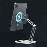 Aluminum Alloy Portable Folding Mobile Phone Tablet Desktop Magnetic Support Tablet Stand for iPad Air Pro Xiaomi Redmi Huawei