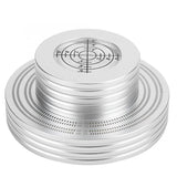Aluminum Record Player Weight Turntable Bubble Level 50Hz 60Hz LP Vinyl Disc Stabilizer Shock Absorber Base Balance Silver Black