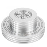 Aluminum Record Player Weight Turntable Bubble Level 50Hz 60Hz LP Vinyl Disc Stabilizer Shock Absorber Base Balance Silver Black