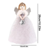 Angel Doll Pendants Christmas Pendants With Plush Angel Doll Holiday Blessing Decor For Stairs Fireplace Christmas Trees Entrywa