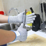 Anti Cut Proof Gloves Hot Sale GMG Grey Black HPPE EN388 ANSI Anti Cut Level 5 Safety Work Gloves Cut Resistant Gloves
