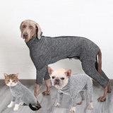 Anti Shedding Suit For Dogs Pet Clothes Dog Recovery Suit Winter Pullover Dog Clothes 4 Legged Dog Jumpsuit Prevent Shedding
