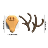 Antler Coat Hooks Robe Hook Punch-Free Wall Sticky Hook For Home Garage Storage Wall Hangers For Bathroom Kitchen Bedroom
