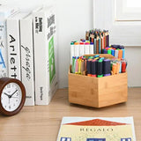 Art Supply Storage Organizer 360 Rotating Desktop Organizer With Handle Rotating Pencil Pen Holder Storage Supplies For Offices
