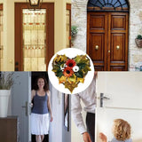 Artificial Maple Leaves Wreath Artificial Halloween Garland With Maple Leaves Maintenance-Free House Cafe Restaurant Garland For