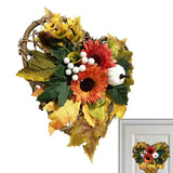 Artificial Maple Leaves Wreath Artificial Halloween Garland With Maple Leaves Maintenance-Free House Cafe Restaurant Garland For