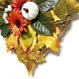 Artificial Maple Leaves Wreath Artificial Halloween Garland With Maple Leaves Maintenance-Free House Cafe Restaurant Garland For