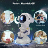 Astronaut Star Projection Night Light Nebula Ceiling with Moon and Wireless Speaker, Music, Timer for Kids, Adult Bedrooms, Gift