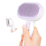 Aumuca Cat Dog Brush Hair Remover Brush Comb Hair Shedding and Grooming Tools Self Cleaning Slicker Brush Pet Supplies
