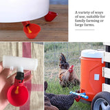 Automatic Chicken Drinker Bowl Waterer Cups,Plastic Backyards Chicken Water Feeder,Poultry Water Drinking Cups Bowls 6/12/24Pcs