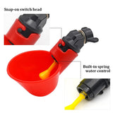 Automatic Chicken Drinker Bowl Waterer Cups,Plastic Backyards Chicken Water Feeder,Poultry Water Drinking Cups Bowls 6/12/24Pcs