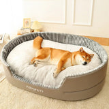 Autumn Winter Dog Bed Washable Kennel Pet Large Sofa Plus Velvet Thick Deep Sleep Cushion Puppy Mat for Small To Large Dogs