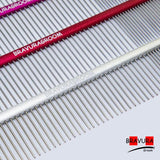 BAVURA  Pet Grooming Piano Comb Poodle Pull Hair Open Knot Comb Competition Competitive Dog Pick Hair Style Inline Comb