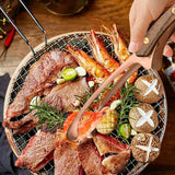 BBQ Tongs Outdoor Picnic Tongs For Barbecue Non-Slip Heat Resistant Tongs BBQ Accessories For Camping Japanese BBQ Picnic