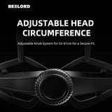 BEELORD Cycling Helmet with Rechargeable LED Safety Light Bike Helmets For Men Women Removable Mountain Road Bike Bicycle Helmet