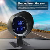 BG0009 Digital Car Truck Water Temp Gauge + Temperature Sensor Voltmeter Volt Voltage Meter 2 in 1 12V 24V Celsius Fahrenheit