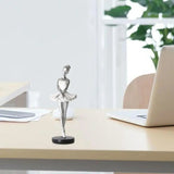 Ballet Dancer Ornament Modern Resin Ballerina Figurines Creative Art Ornaments No Fade Home Decor Elegant For Bookshelf Bedroom