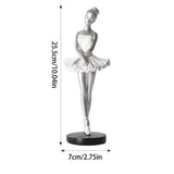 Ballet Dancer Ornament Modern Resin Ballerina Figurines Creative Art Ornaments No Fade Home Decor Elegant For Bookshelf Bedroom
