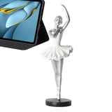 Ballet Dancer Ornament Modern Resin Ballerina Figurines Creative Art Ornaments No Fade Home Decor Elegant For Bookshelf Bedroom