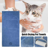 Beach Towels For Dogs Cat Soft Microfiber Towel For Shower Flexible Towel Dog Shower Bath Essentials For Bathroom Car Pet